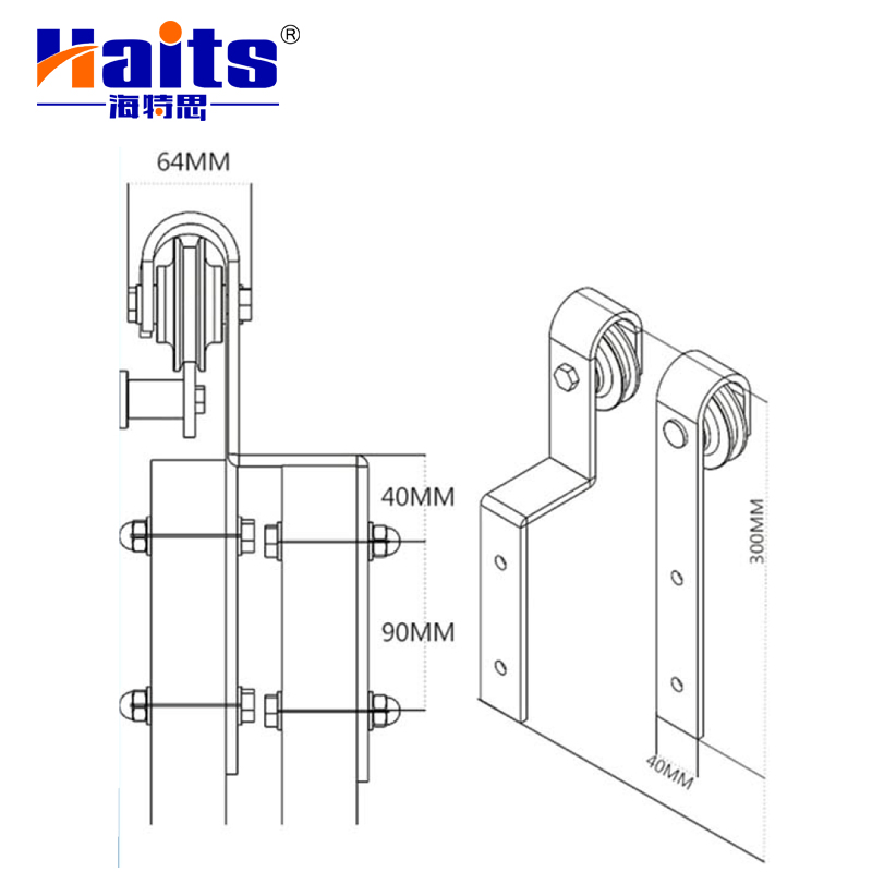 Furniture Fittings Sliding Barn Door Accessories Sliding Door System Manufacturers