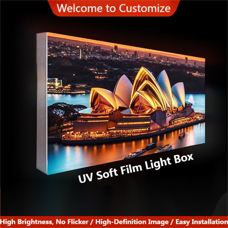 Custom Outdoor Ultra-Thin Frameless Double-Sided Fabric Light Box for Advertising