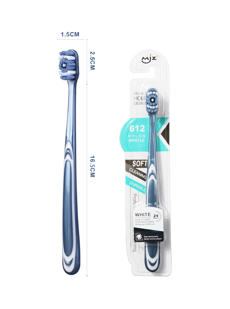 High Quality 360 Clean Design Adult Toothbrush with Spiral Bristles