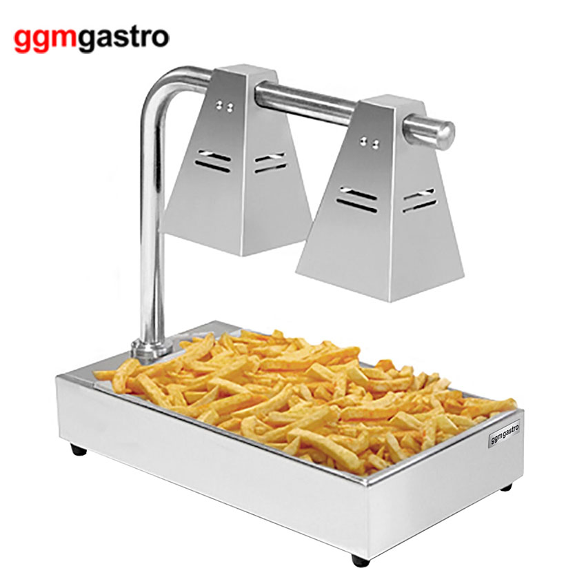 German Quality CE Certified Market Leading Price with Infrared Heat Lamp 850W Stainless Steel Thermostat Chip Warmer Wbk366-2