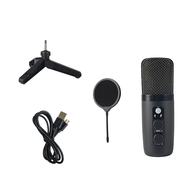 Professional Desktop USB Multi-Directional Condenser Recording Studio Equipment Microphone for PC