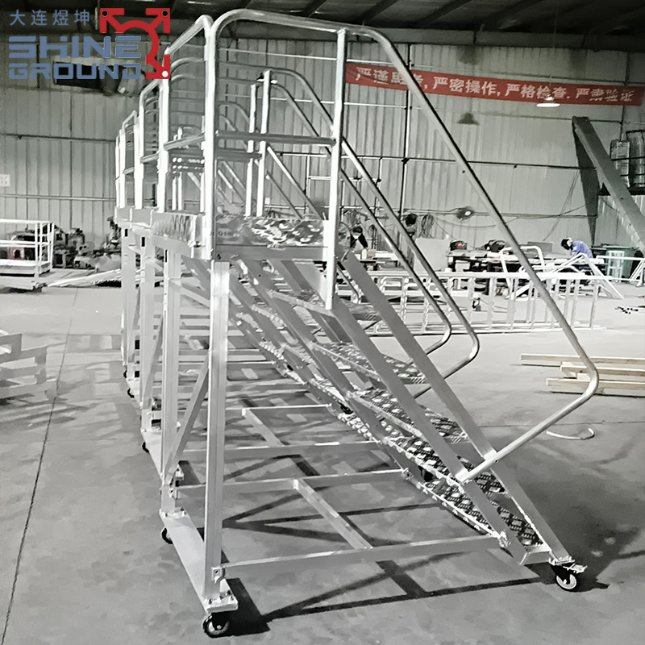 Heavy-Duty Anti-Rust Aluminum Assembly Stairs and Work Platforms