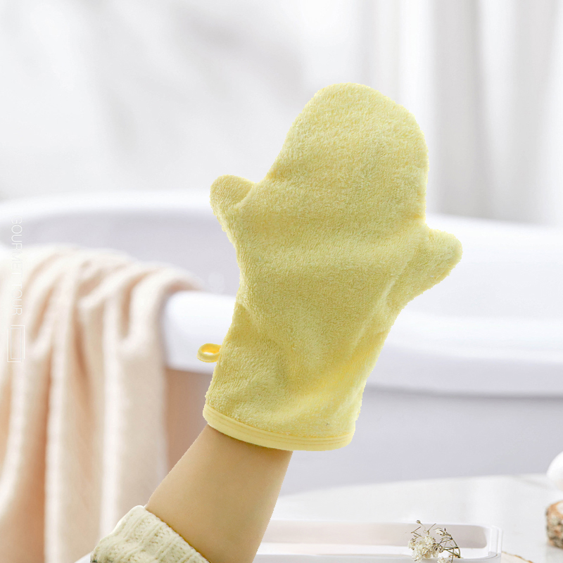 Kids Bath Body Exfoliant Mitt Baby Gloves Shower