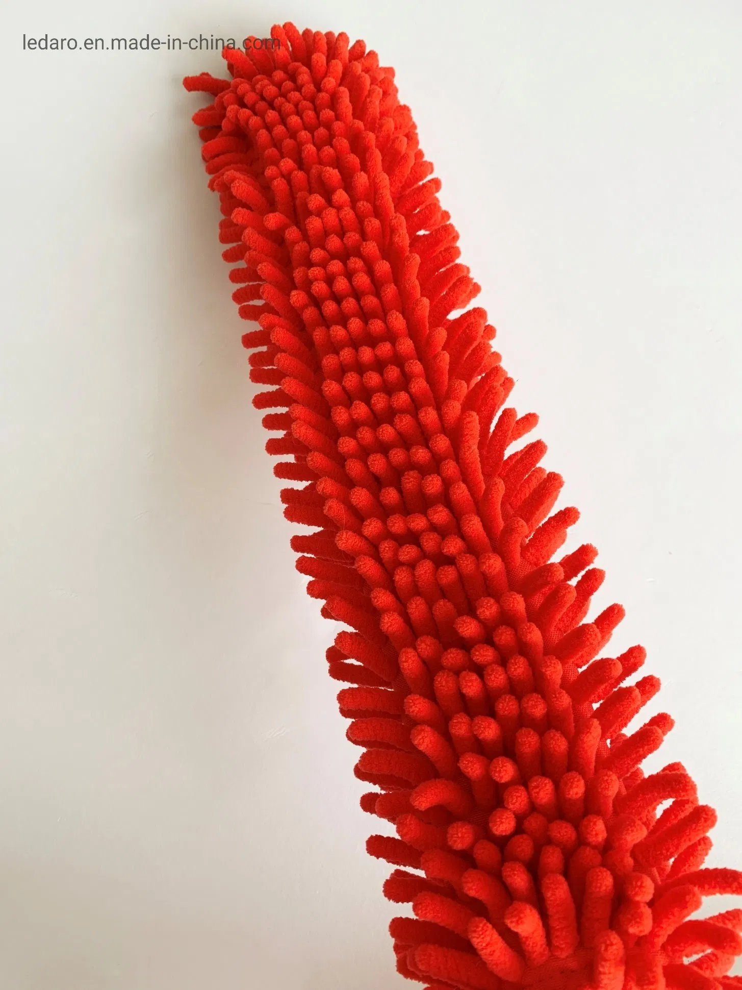 Chenille Duster with Chenille Refill Double Sides Flat Bendable Duster Head and Long Telescopic Metal Handle for Home and Office Cleaning