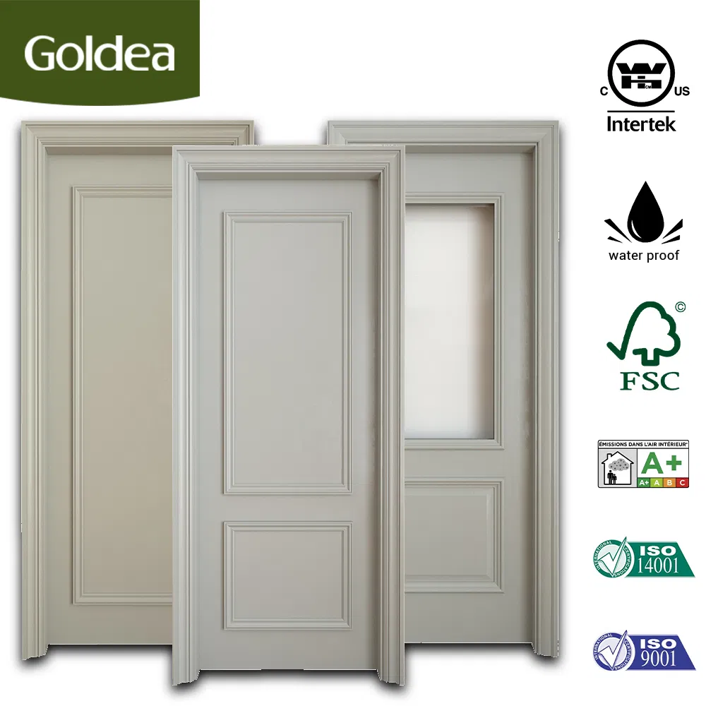 Wholesale Price Factory Modern Style Hotel Interior Home Room MDF Wood Door Composite Solid Wooden Door