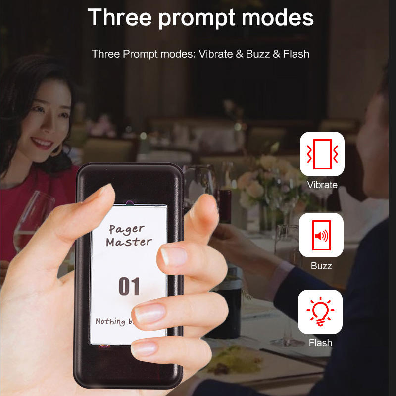 Free Logo Printing Restaurant Queue Management Wireless Guest Paging System