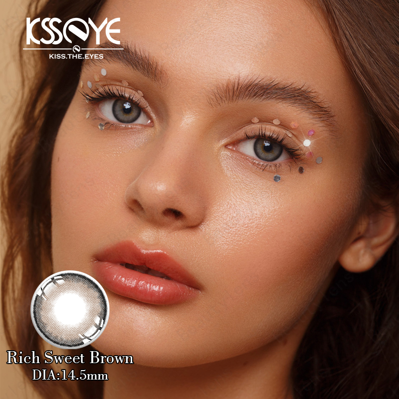 OEM Beauty Bottle Contact Lens Manufacture Wholesale Soft New Degree Brown Blue Color Cheap Buy Eyesight Contact Lenses