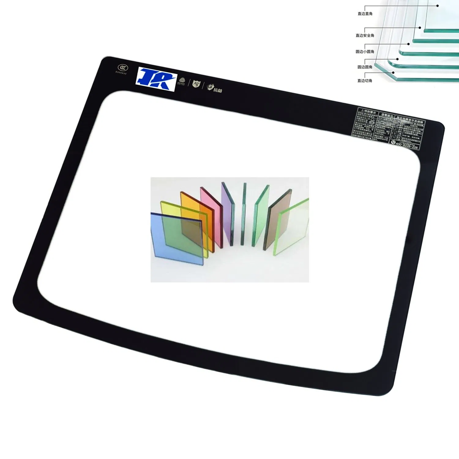 4mm Curved Coated Float Glass for Washing Machine Cover