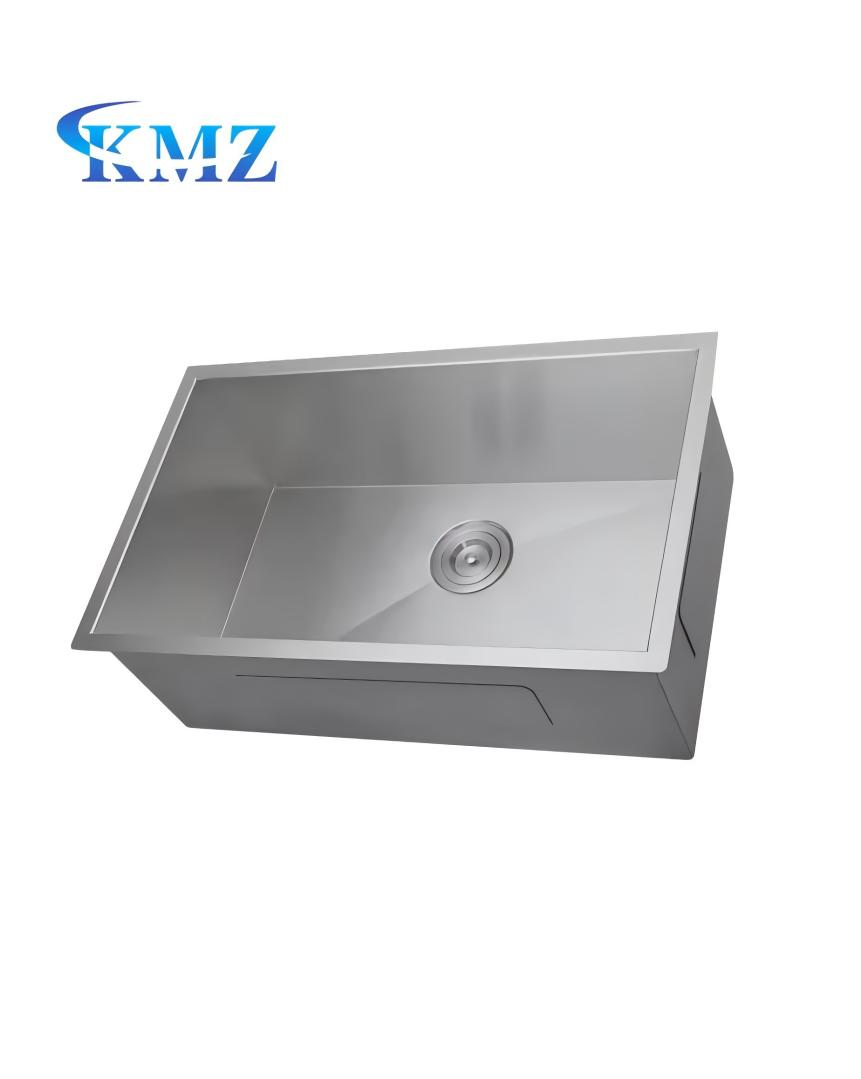 Minimalist Single Bowl Stainless Steel Undermount Kitchen Sink