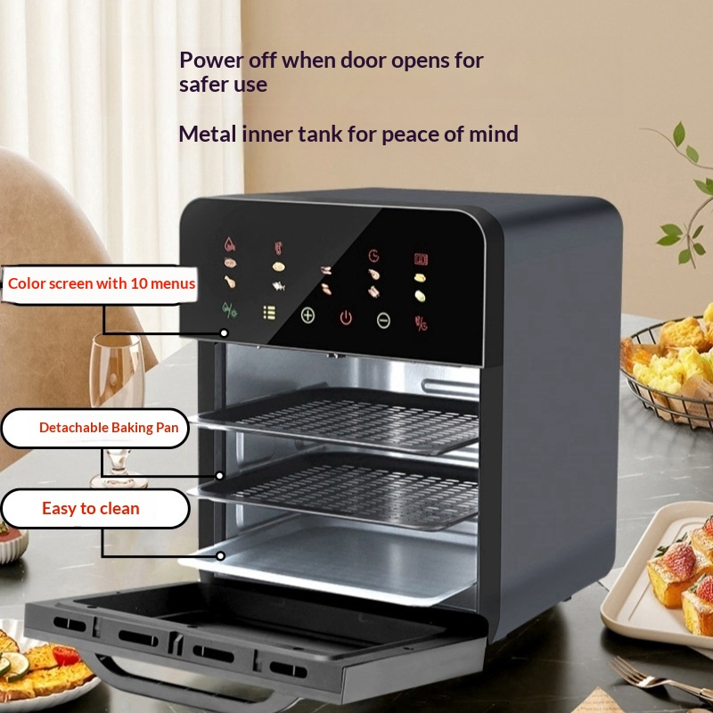 Digital Large Capacity Air Fryer 7L 1800W Touch Control Home Kitchen Oil-Free Healthy Cooking