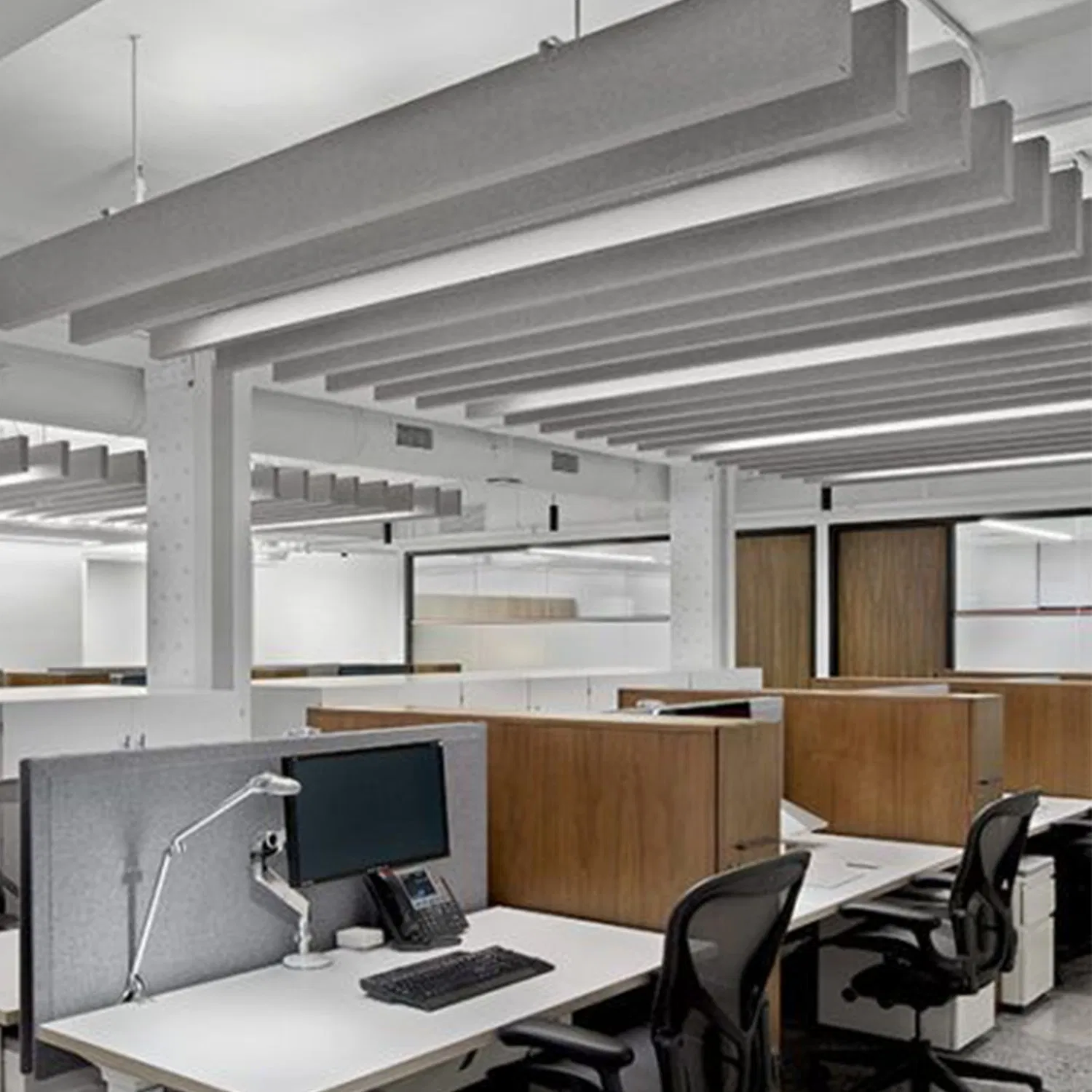 Suspended Acoustical Ceiling Board Acoustic Board Installation Polyester Fibre Acoustic Panel