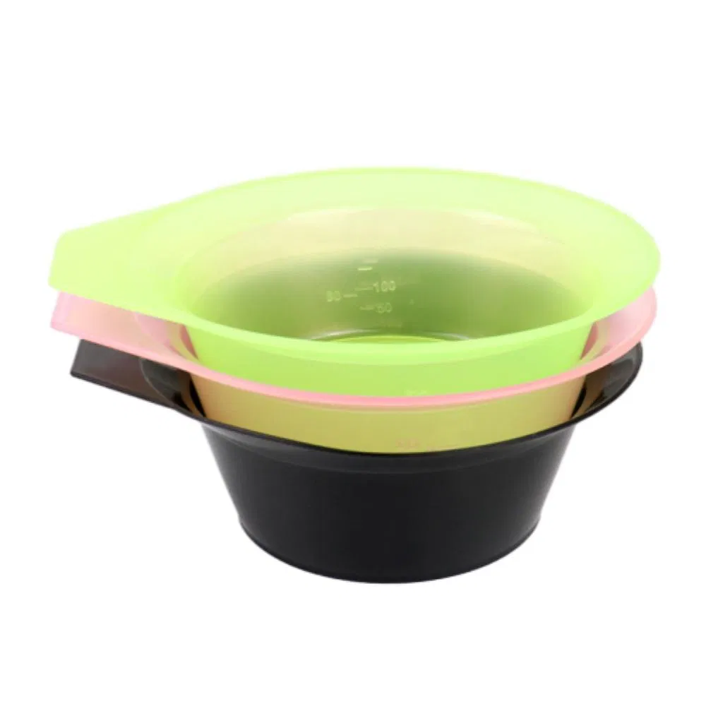 Bulk Black Salon Dye Bowl Measurement Markings Mixing Container Hair Treatment Tools