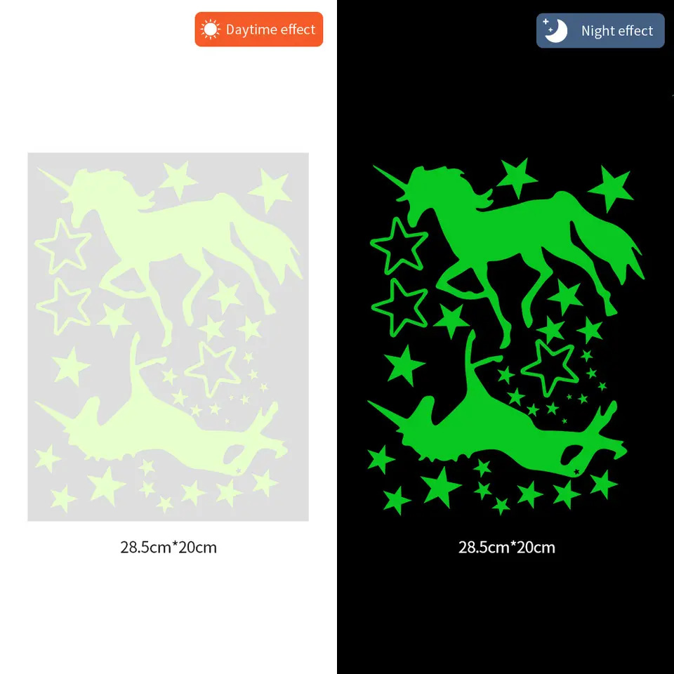 Baby Room Wall Decorative Space Glow in The Dark Stickers Ceiling