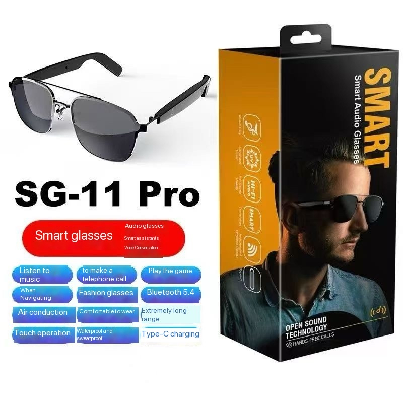 Factory Wholesale Bluetooth Smart Glasses Touch Control Eyewear Glasses Sunglasses