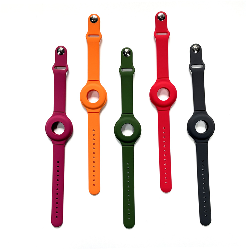 Candy Color Anti-Lost Waterproof Bracelet Band Airtag Silicone Watch Band for Kids