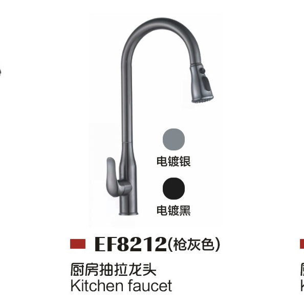 High Quality Tall Brass Kitchen Faucet Hot and Cold 360 Rotatable Single Handle Kitchen Sink Mixer Tap