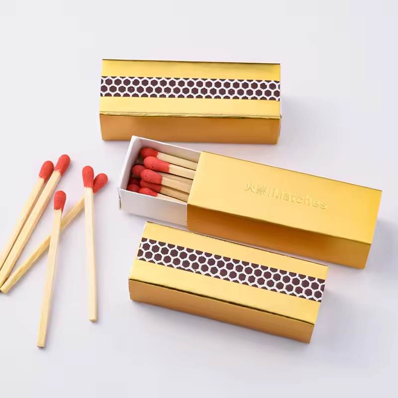 Wooden Stick Matches Custom Safety Matchbox Hotel Match Box Luxury Matches Matchbox