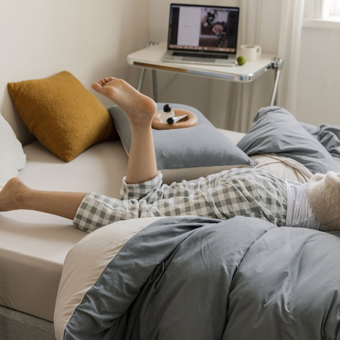 Customized Luxury Hotel Bedding Set Deep Pocket 2pillow Cotton Fitted Sheet