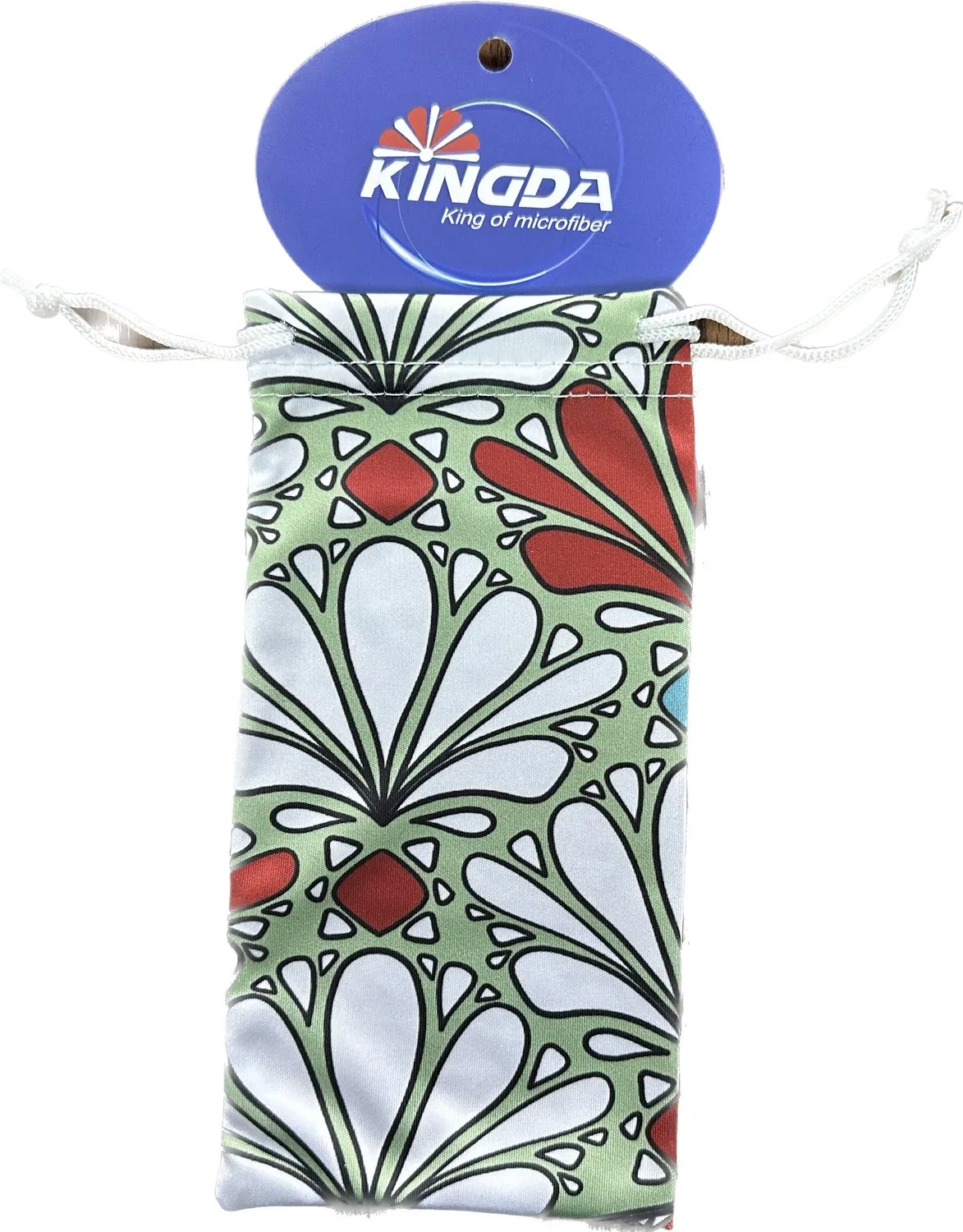 Custom Logo Printed Microfibre Drawstring Sunglasses Eyeglasses Bag