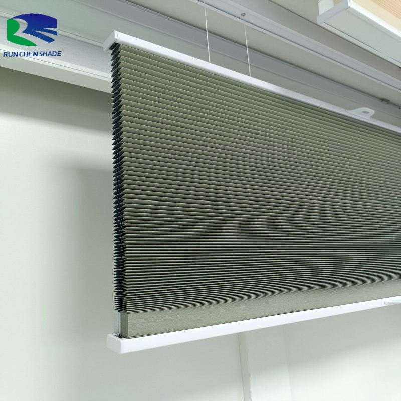 Motorized Smart Honeycomb Pleated Blinds Window Shades Double Cellular Blinds for Home