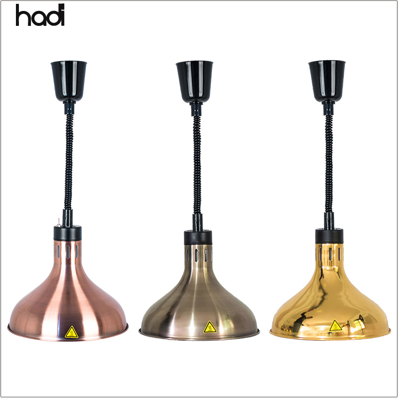 Hotel Stainless Steel Hanging Infrared Food Heat Lamp for Catering & Restaurant Use