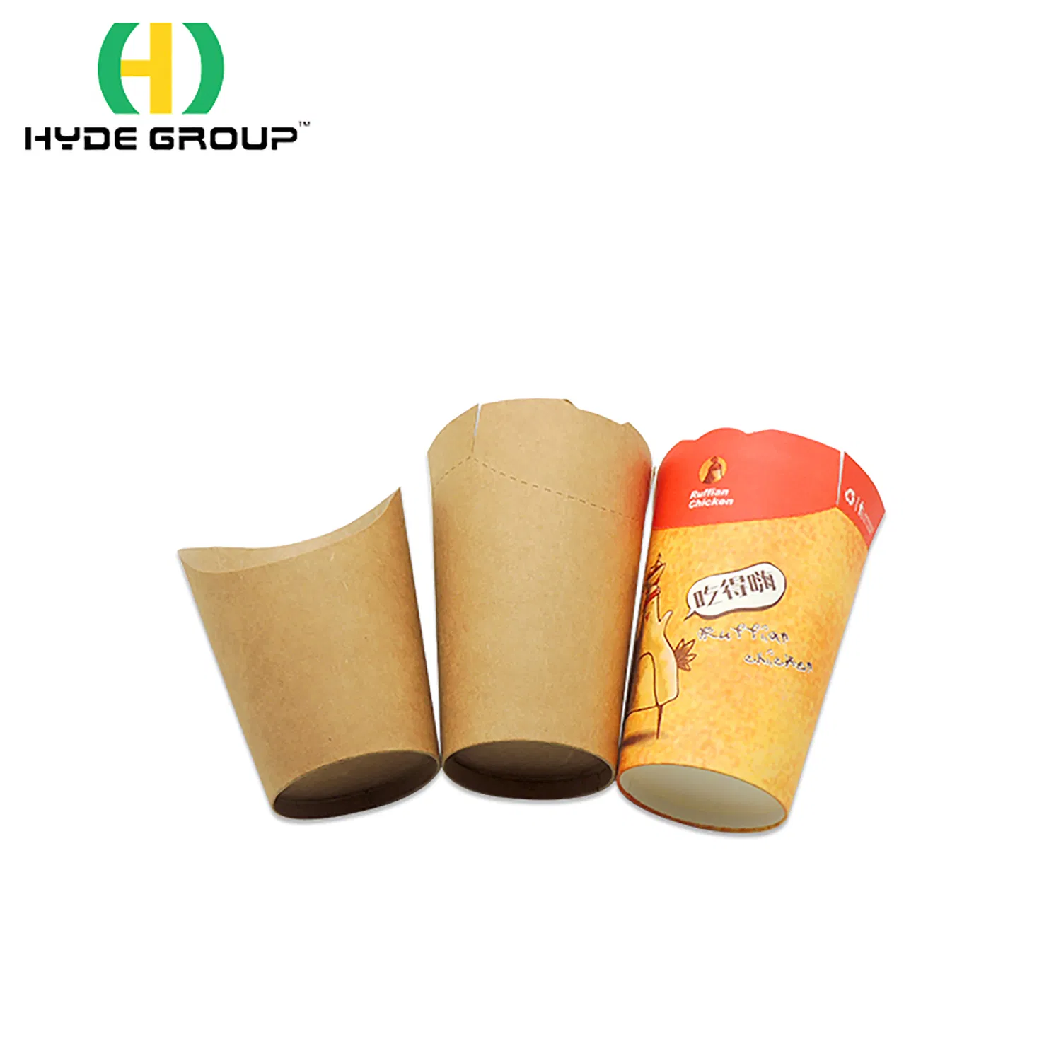Custom Compostable Wholesale Snacks Chips Food Packaging Cups French Fries Cup for Camping