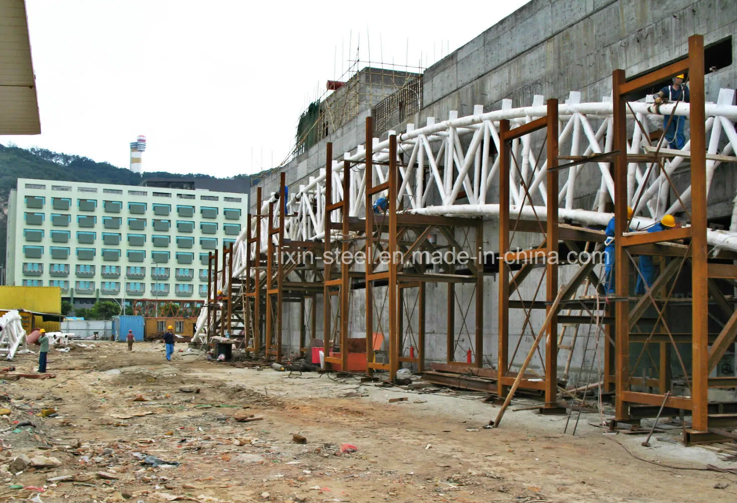 Wind Resistance Roof Truss Long Life Time School Building