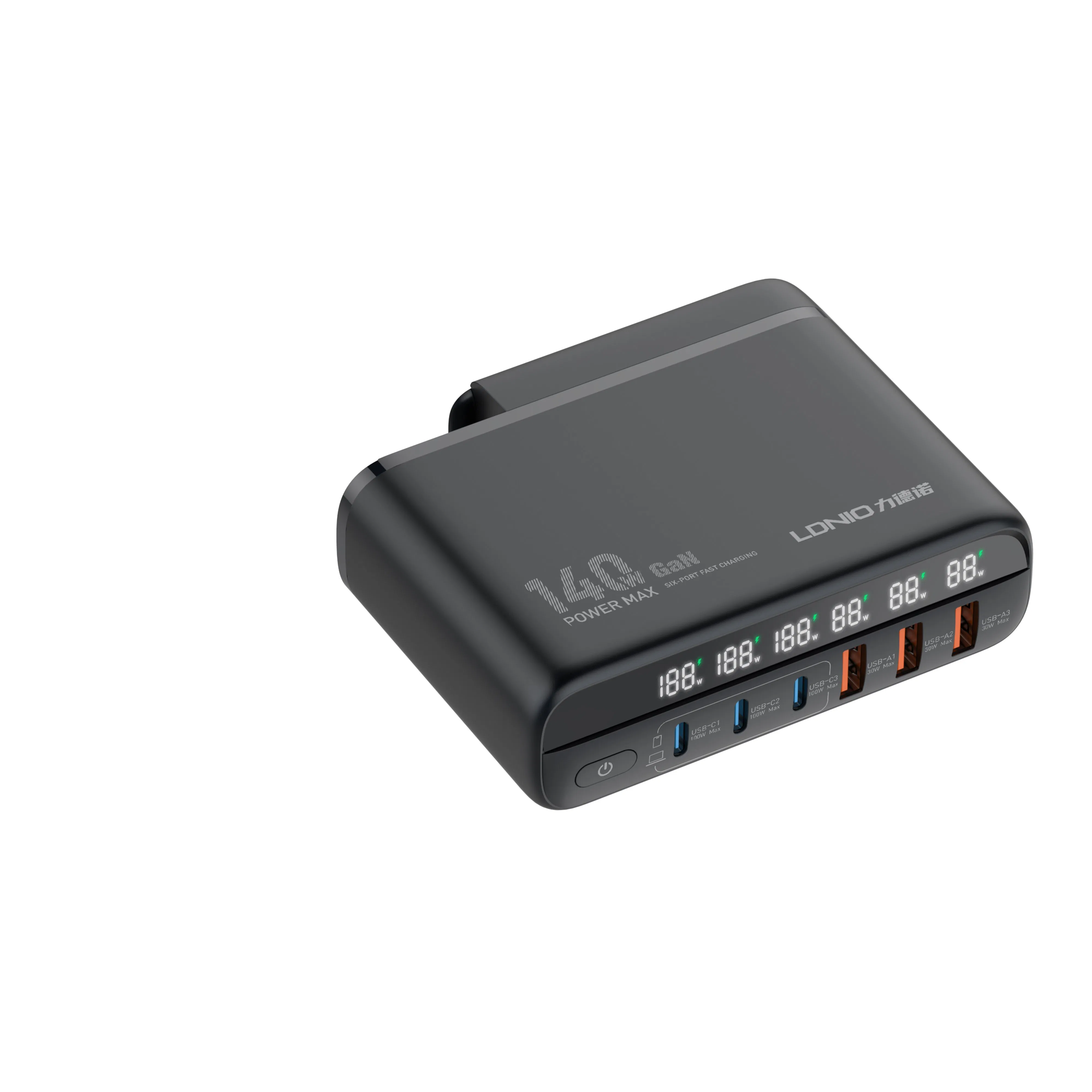 Ldnio 140W Fast Charging Extension Cord with LED Display