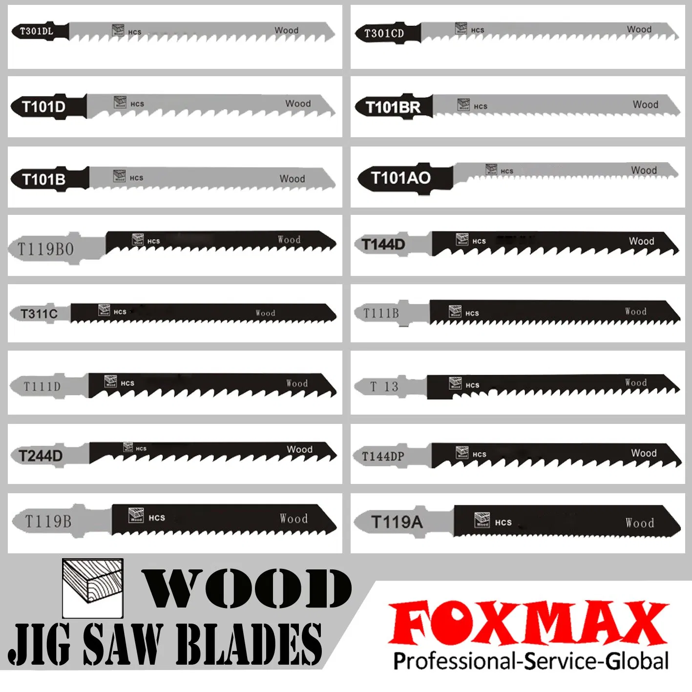 Premium Hcs Jigsaw Blades for Wood and Plastic Cutting