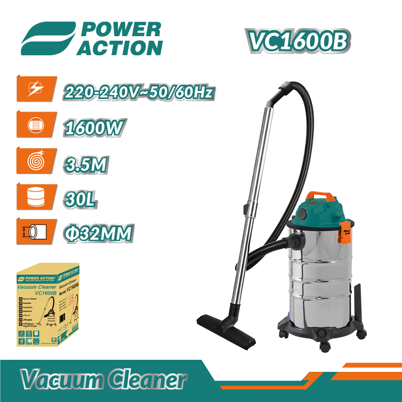 1600W Electric High Power 30L Wholesale Portable Wet and Dry Vacuum Cleaner