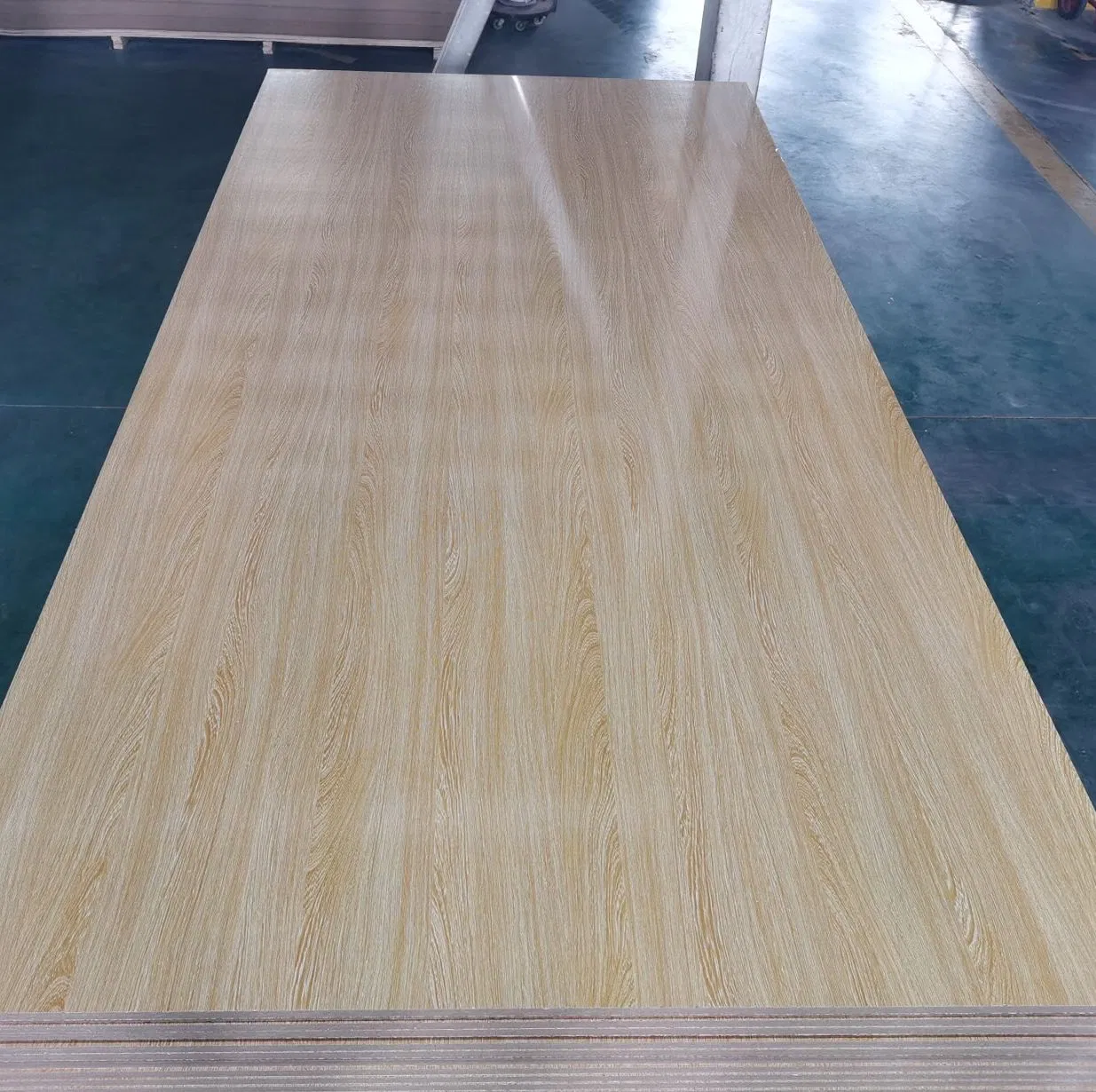E1 E2 Melamine Faced Plywood Wood Grain Plywood for Wooden Furniture Decoration