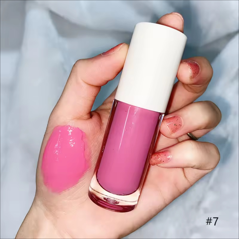 OEM Lip Clear Glossy Custom Private Label Nude Gloss Vegan Lip Gloss Vendor Pink Tinted Lip Oil Lip Glow Oil