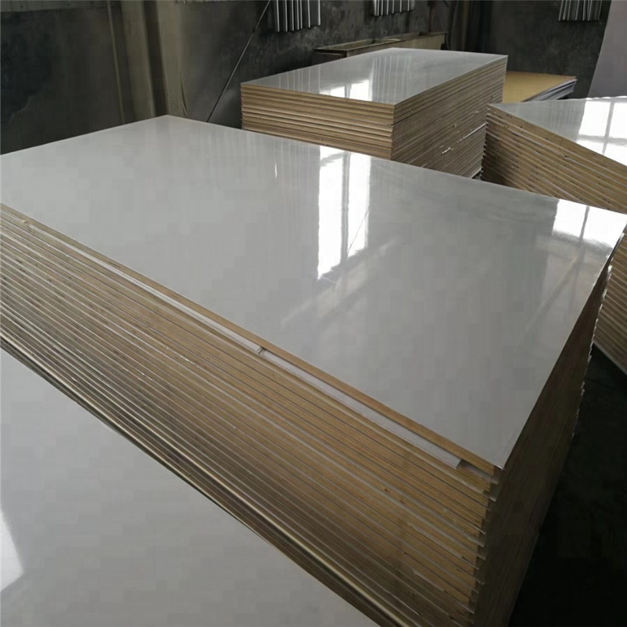 Fiber Plain18mm White UV Board Raw Melamine Faced MDF for Furniture