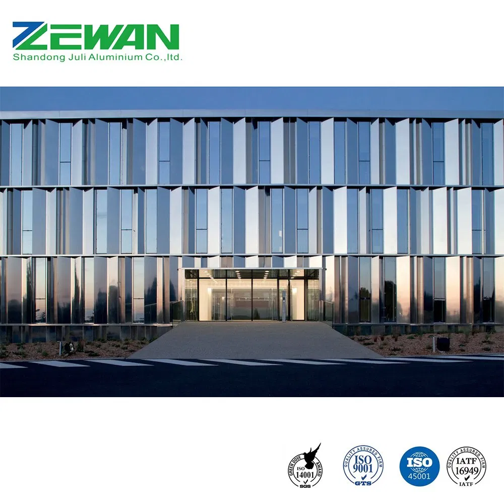 Aluminium Curtain Wall Profile Insulation Double Glazing Aluminum Frame Unitized Powder Coating Curtain Wall Profile
