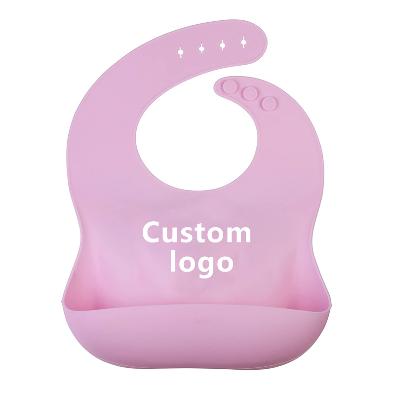 Manufacturer Custom Print Drool Bibs Silicon Baby Bib with Catcher