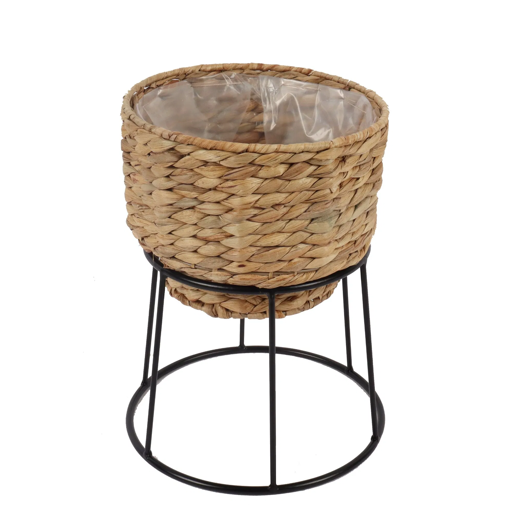 Flower Pot with Rattan Basket for Decoració and Homedeco