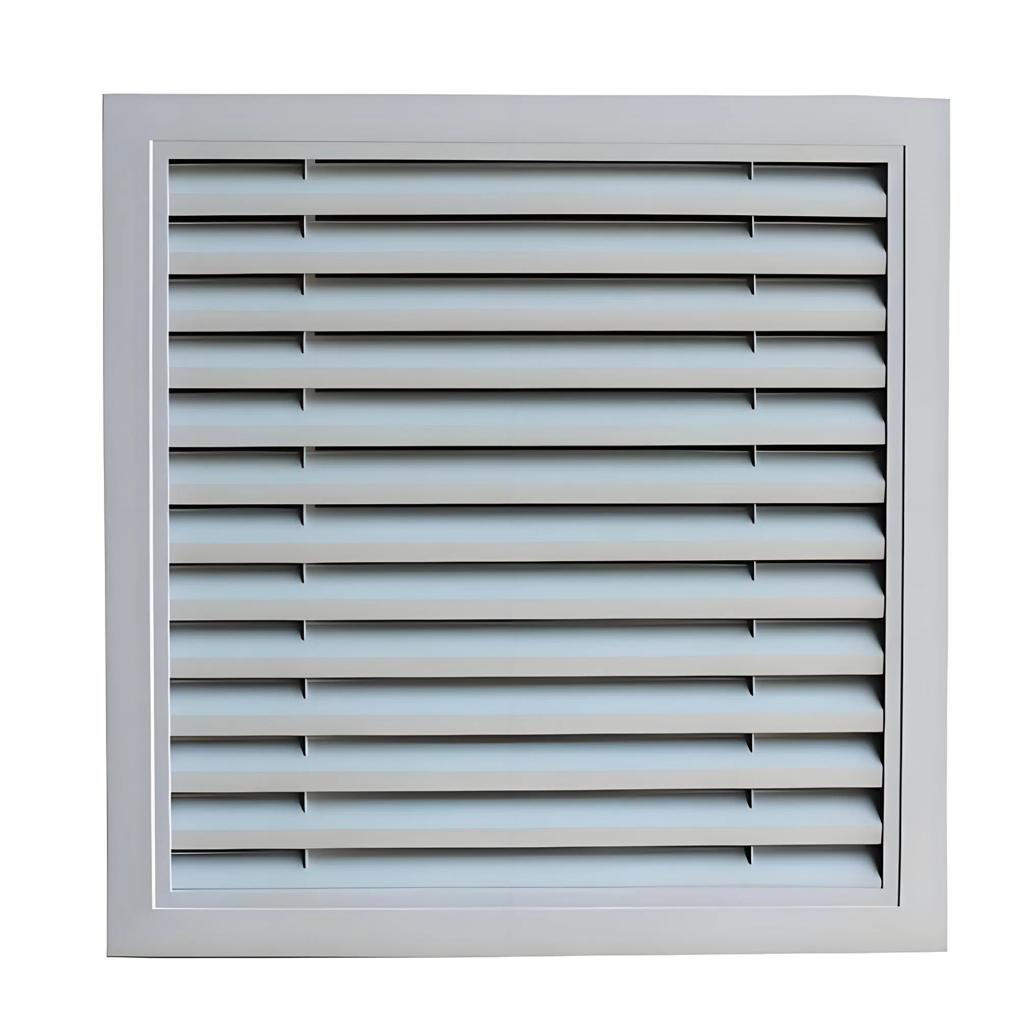 Customized Size Ventilation Louver Exterior Zinc Steel Louver Shutters for Construction and Decoration