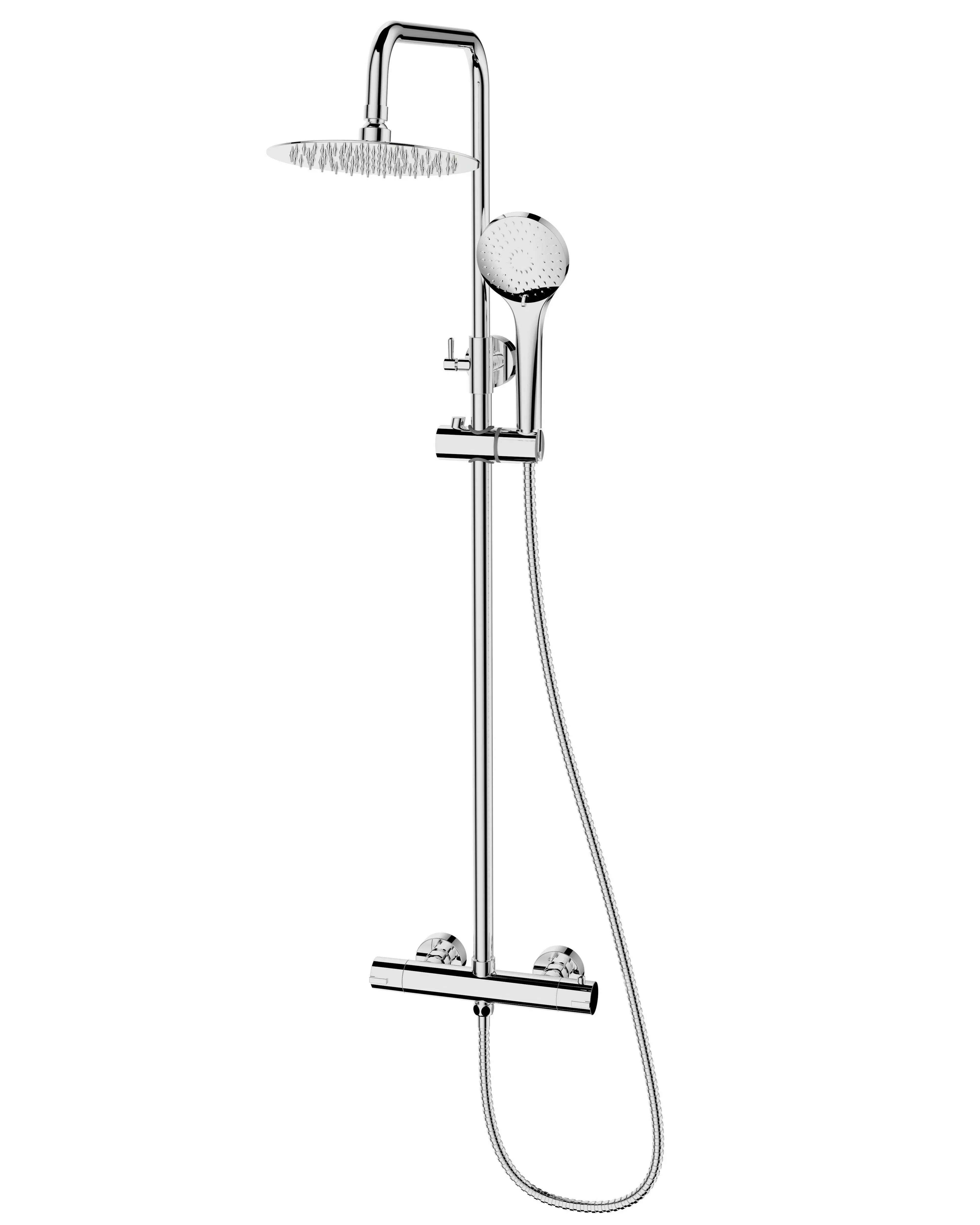 Термостатическая душевая колонна с дождевой лейкой