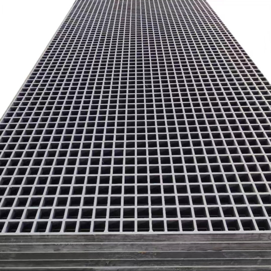 FRP Molded Grating Fiberglass Products Glass Fiber Reinforced Plastics Grating 38*38*38 Anti-Slip FRP Grating