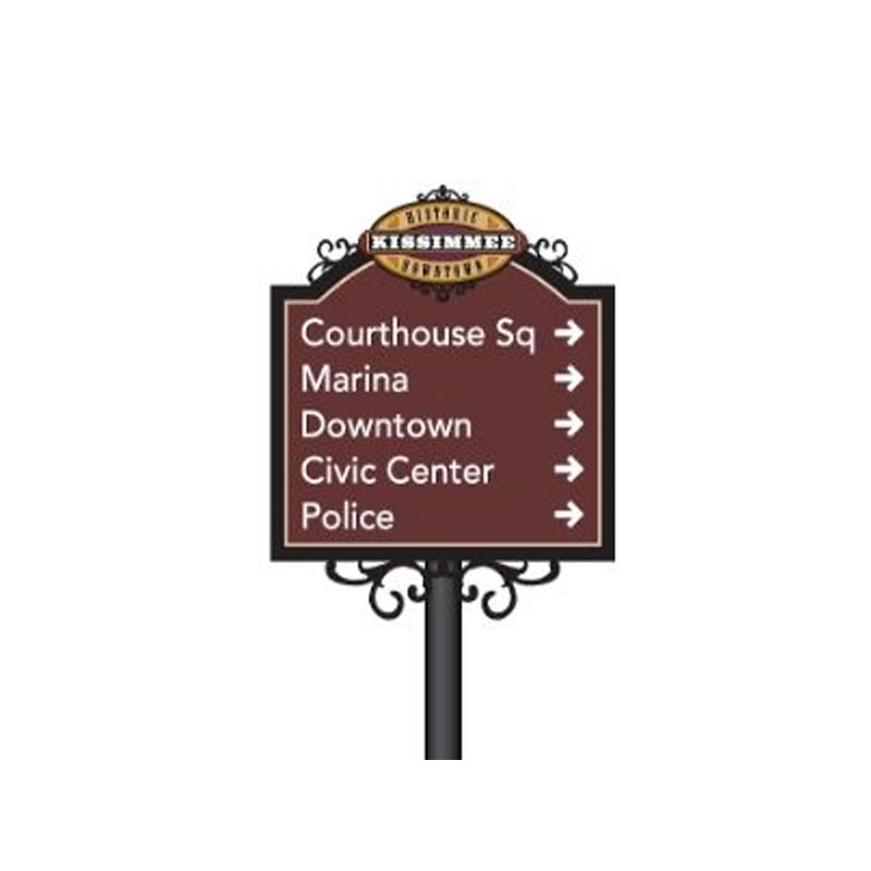 Building Wayfinding Sign Outdoor Road Signs Lights 3D Signs Sample Backlit Wayfinder Signage