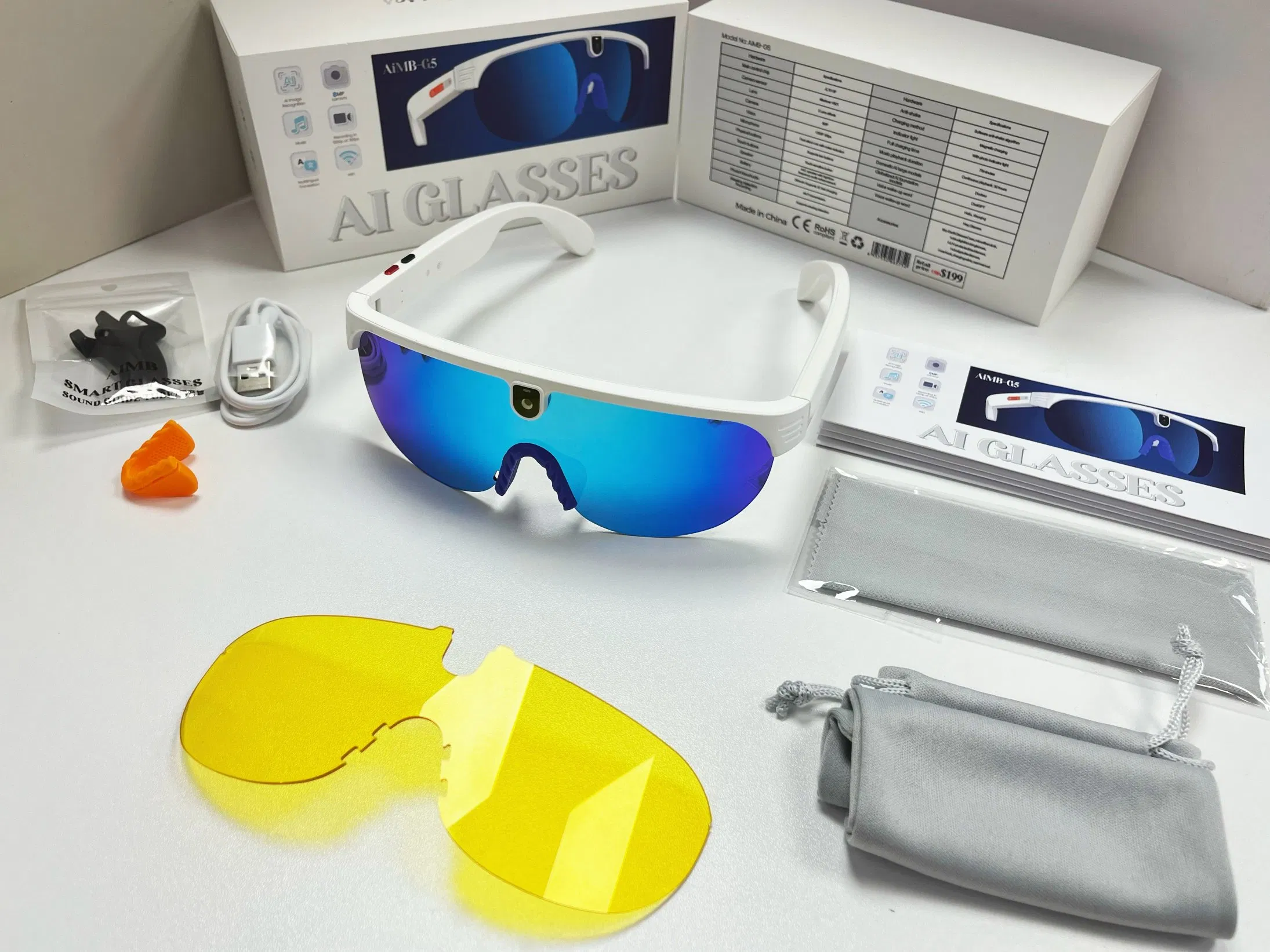 Умные очки для велоспорта Esaker G5 с AI и аудио