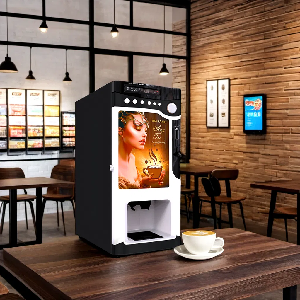 Commercial Tabletop Instant Coffee Vending Machine for Hot Drinks & Beverages