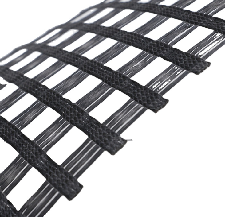 High Strength Polyester Geogrid for Basal Embankments and Soil Slope Walls Reinforcement