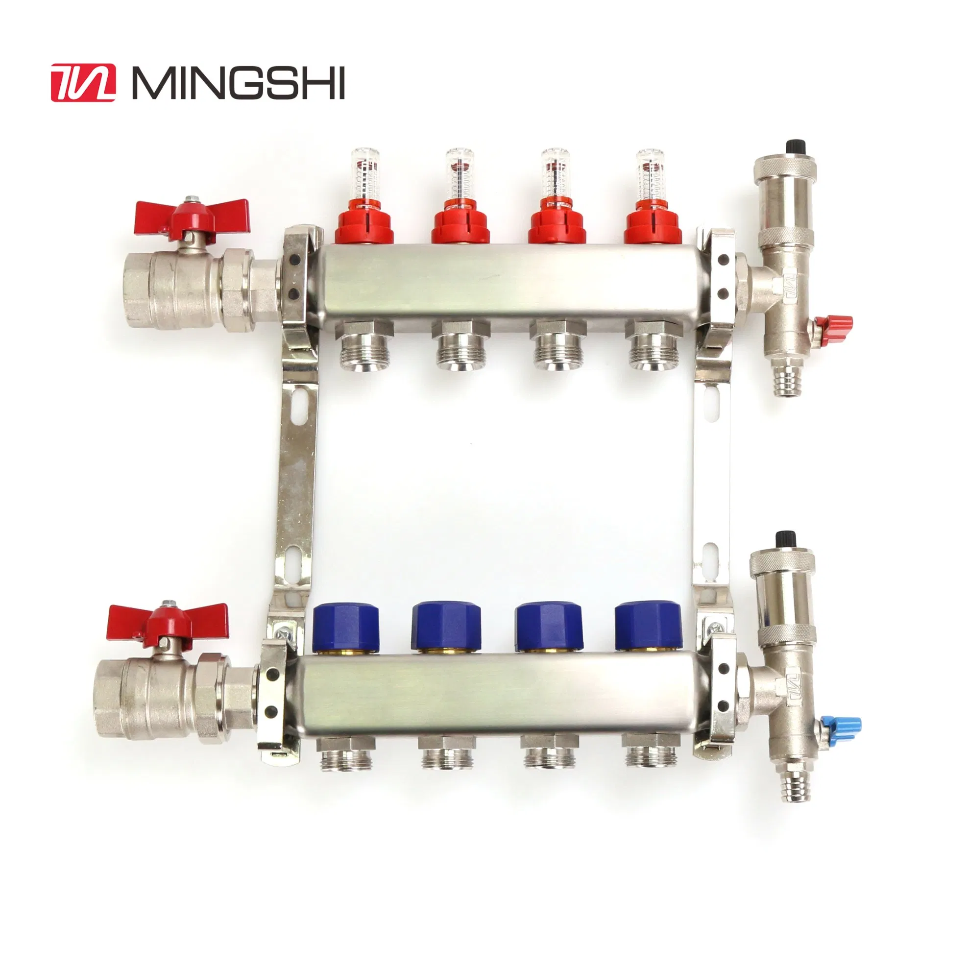 Mingshi Plumbing Materials Underfloor Heating System Pex-Al-Pex Pert-Al-Pert Pipe Use Stainless Steel Manifold