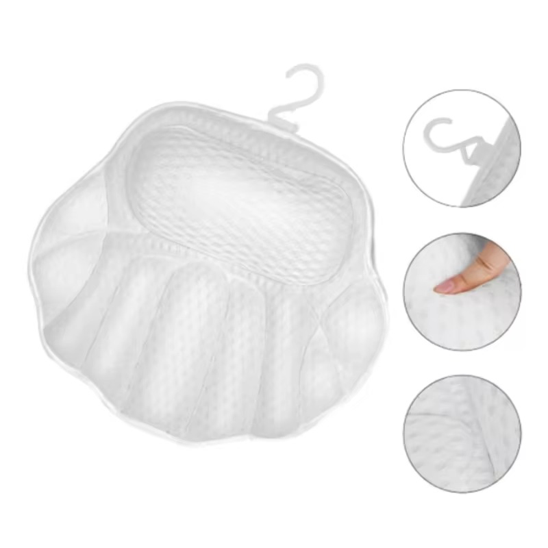 Promotional High Quality Luxury Comfortable Non-Slip 4D Air Mesh Cushions Bath Pillow