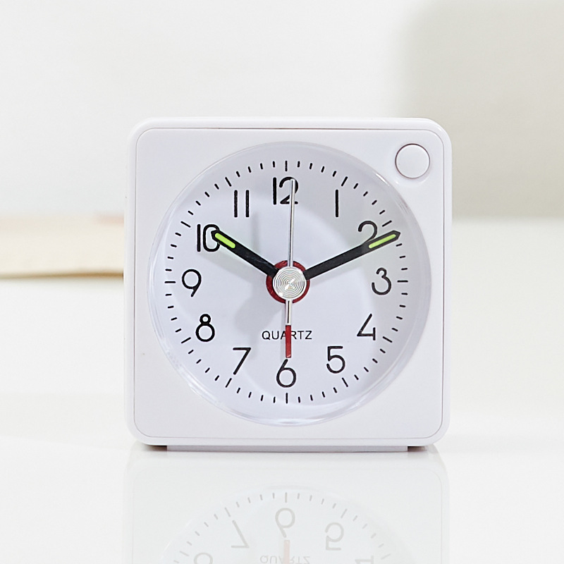 Compact Battery-Powered Travel Alarm Clock with Snooze Feature