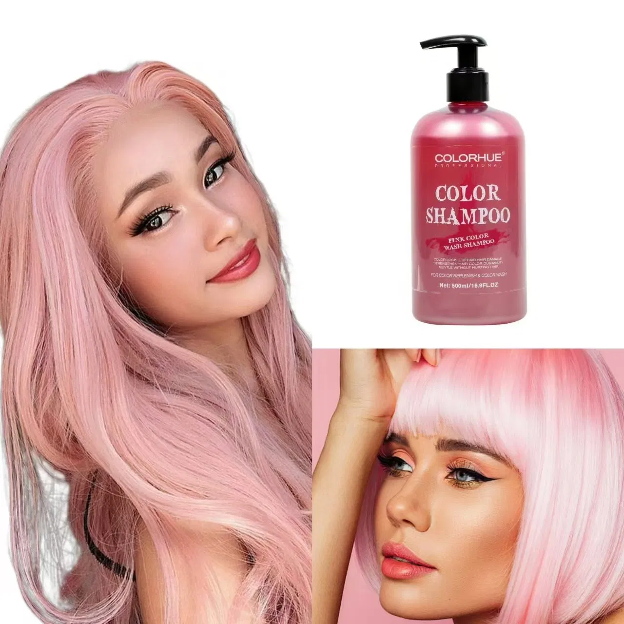 Dyeing Cream Shampoo Hair Colour Organic Color Shampoo and Conditioner Effect for Home Use Dye Hair Shampoo 500ml