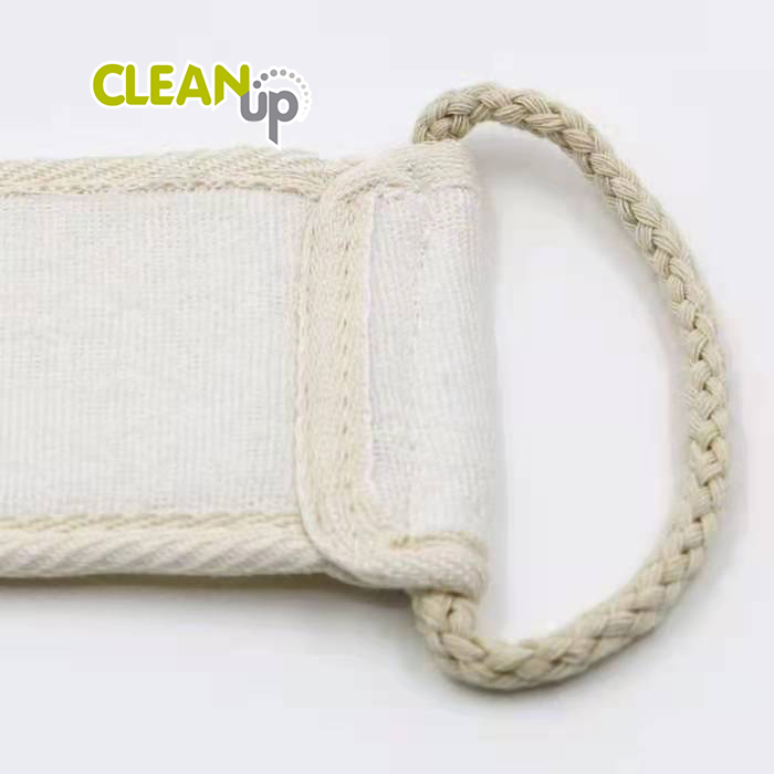 100% Eco Friendly Loofah Bath Belt Long Handled Back Bath Sponge Loofah