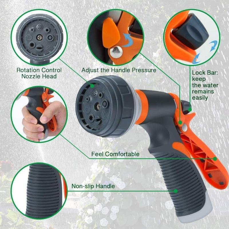 Multi-Function Plastic Nozzle Powerful Watering Tool Irrigation Equipment Garden Water Guns