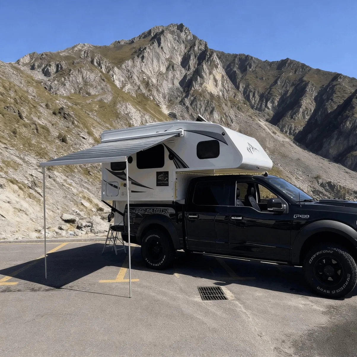 Lightweight Hard Top Truck Camper Constructed From Aerospace Grade Aluminum for Enhanced Performance